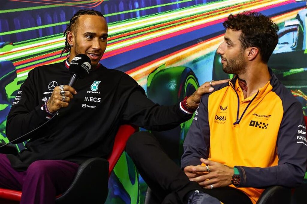 Boris Becker sends a message to F1 legend Lewis Hamilton as Brit bids heartfelt farewell to Daniel Ricciardo