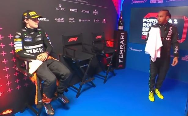 Oscar Piastri reveals ‘awkward’ F1 cooldown room experience with Lewis Hamilton