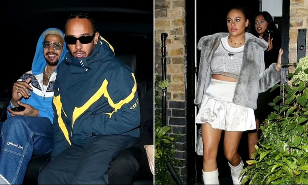 Lewis Hamilton fuels fresh dating rumours as he parties with a glamorous female at Chiltern Firehouse