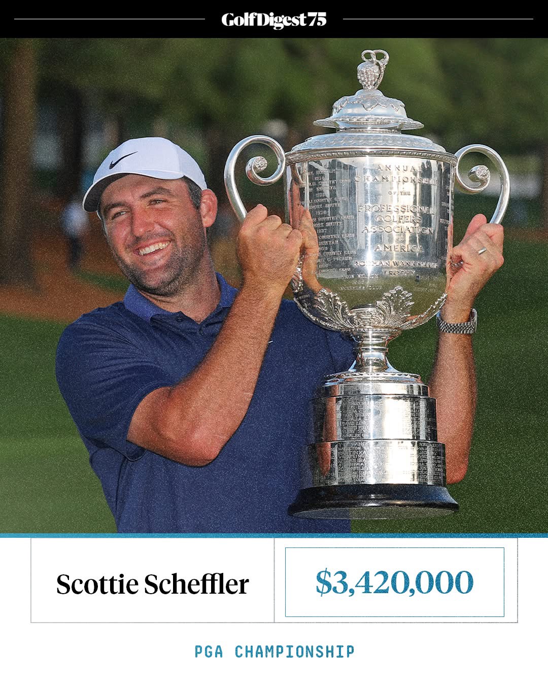A major payday for Scottie Scheffler. 💰 See the payouts for everyone at the PGA Championship