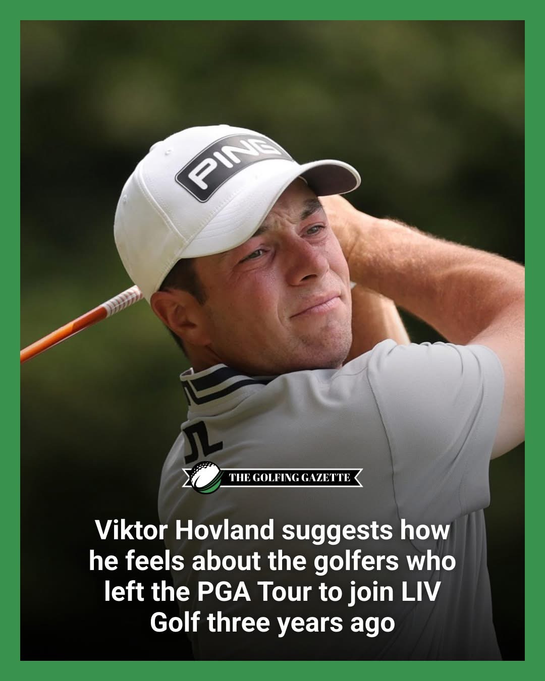 Viktor Hovland Speaks Out on LIV Golf Defectors Three Years Later