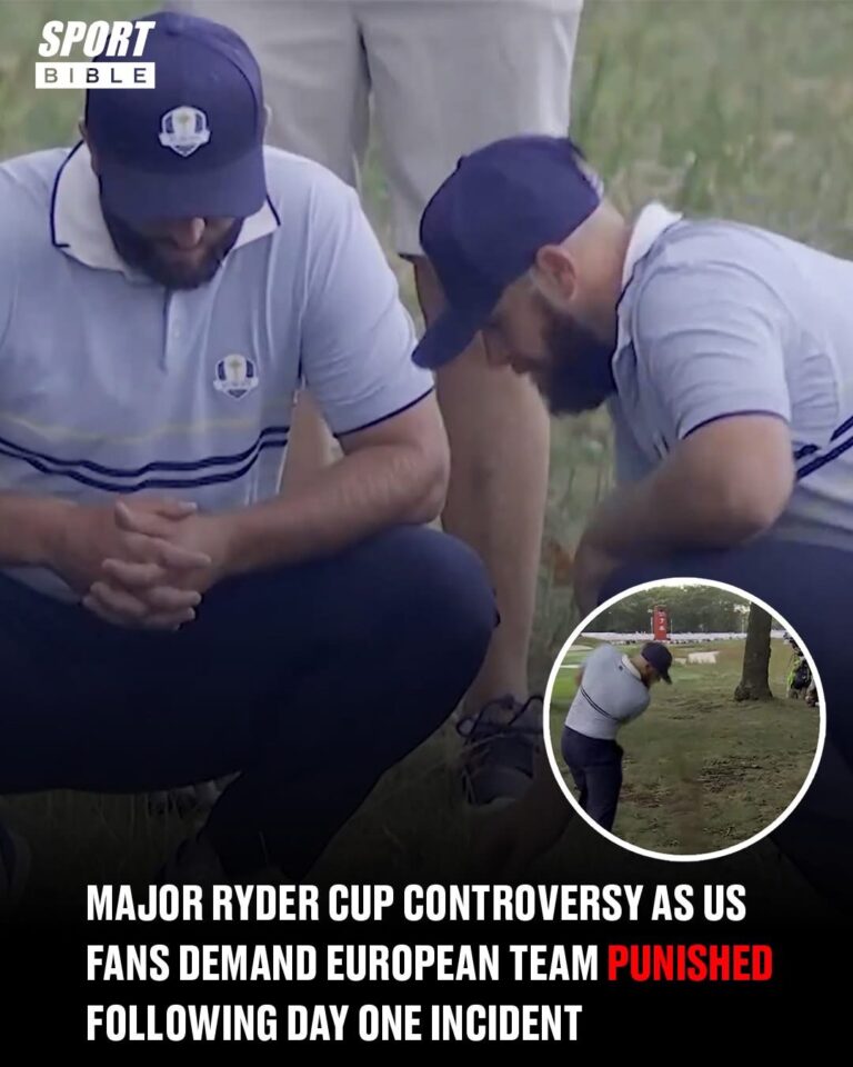 MAJOR RYDER CUP CONTROVERSY AS US FANS DEMAND EUROPEAN TEAM PUNISHED FOLLOWING DAY ONE INCIDENT