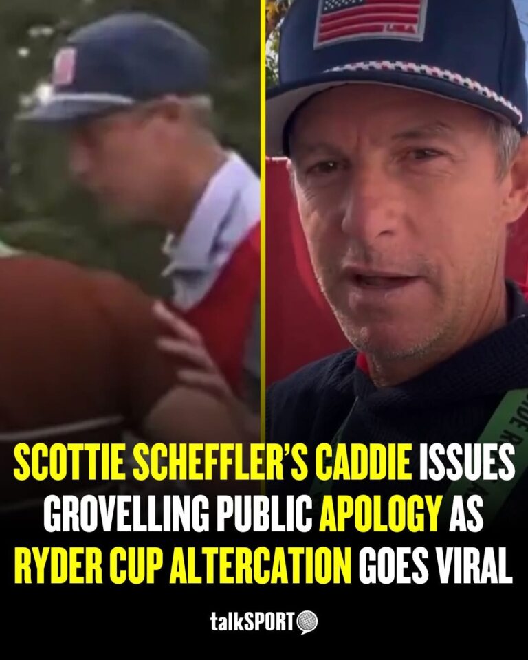 Scottie Scheffler’s Caddie Issues Grovelling Public Apology as Ryder Cup Altercation Goes Viral