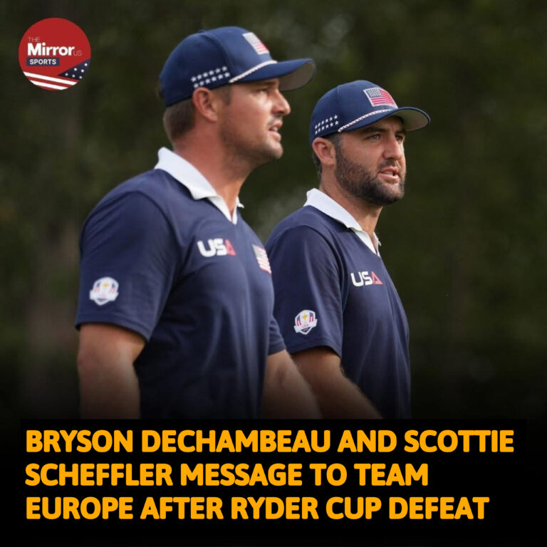 BRYSON DECHAMBEAU AND SCOTTIE SCHEFFLER MESSAGE TO TEAM EUROPE AFTER RYDER CUP DEFEAT