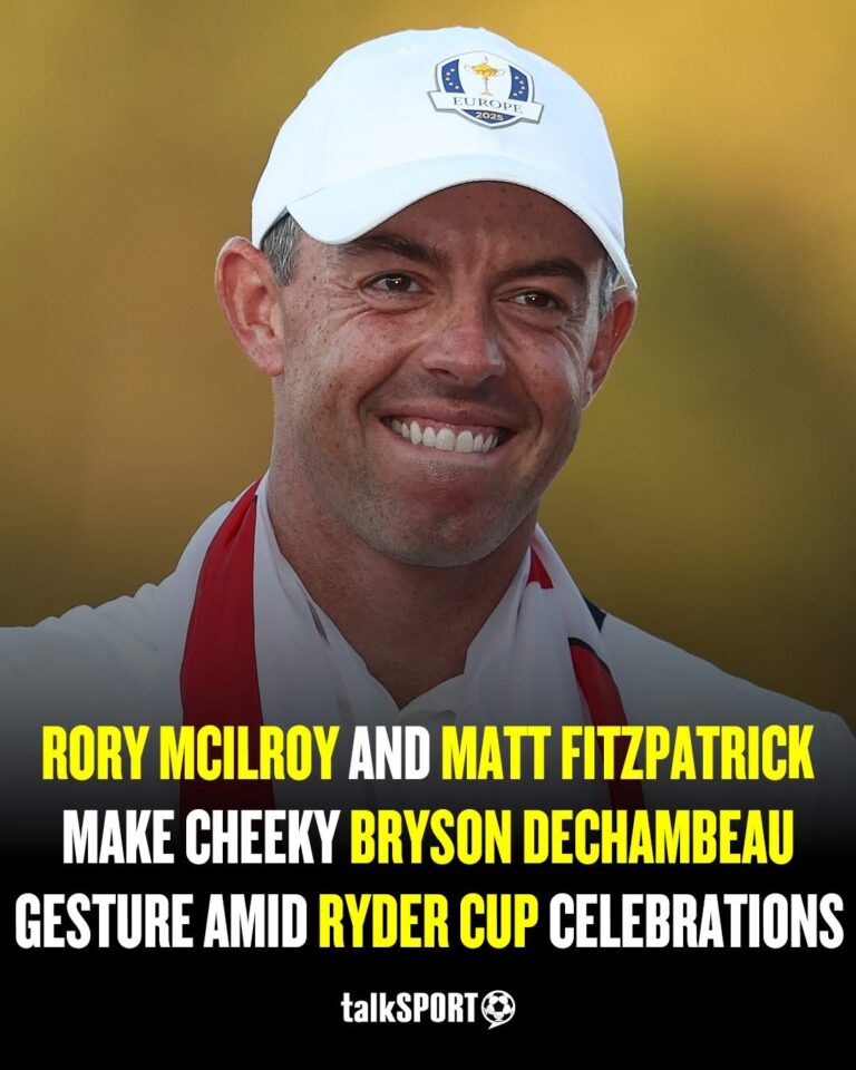 Rory McIlroy and Matt Fitzpatrick Make Cheeky Bryson DeChambeau Gesture Amid Ryder Cup Celebrations