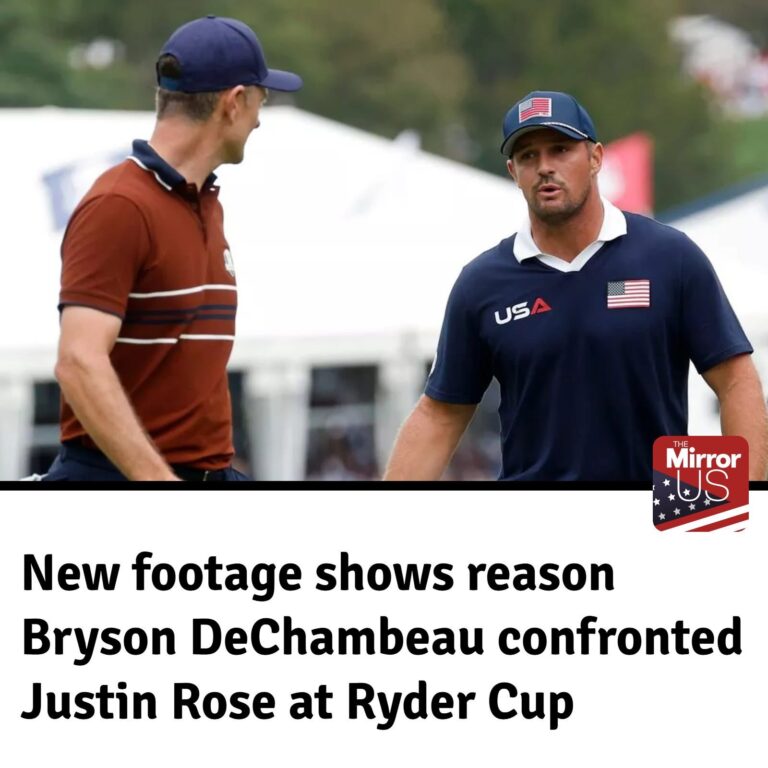 New Footage Reveals Why Bryson DeChambeau Confronted Justin Rose at Ryder Cup