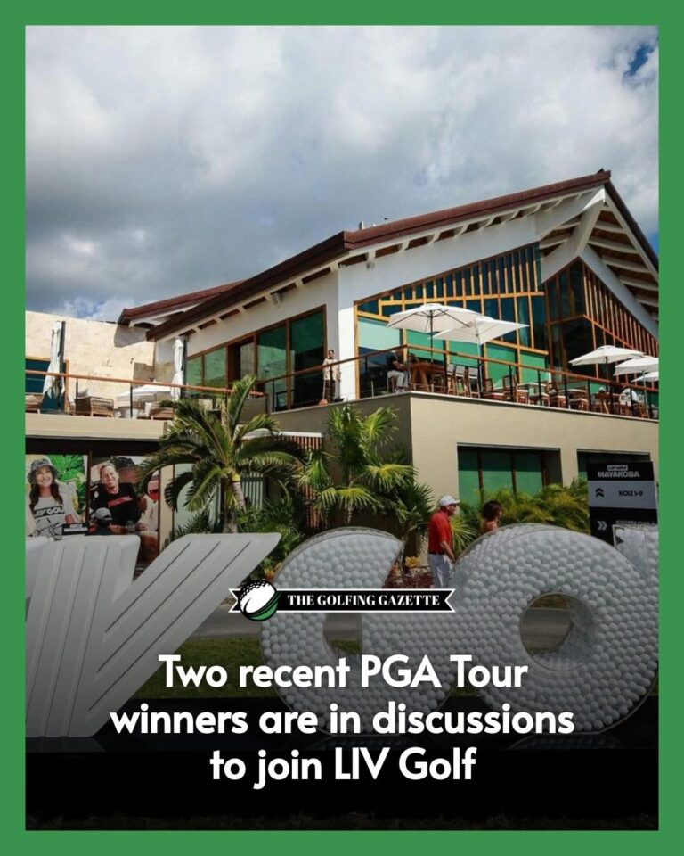 TWO RECENT PGA TOUR WINNERS ARE IN DISCUSSIONS TO JOIN LIV GOLF