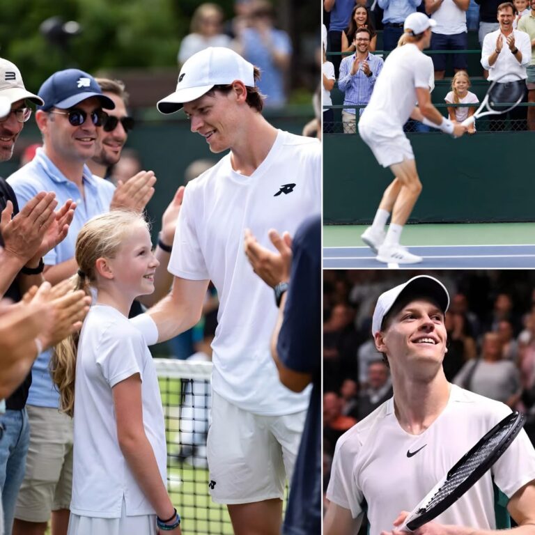 Jannik Sinner lascia il campo per confortare una giovane tifosa durante le ATP Finals